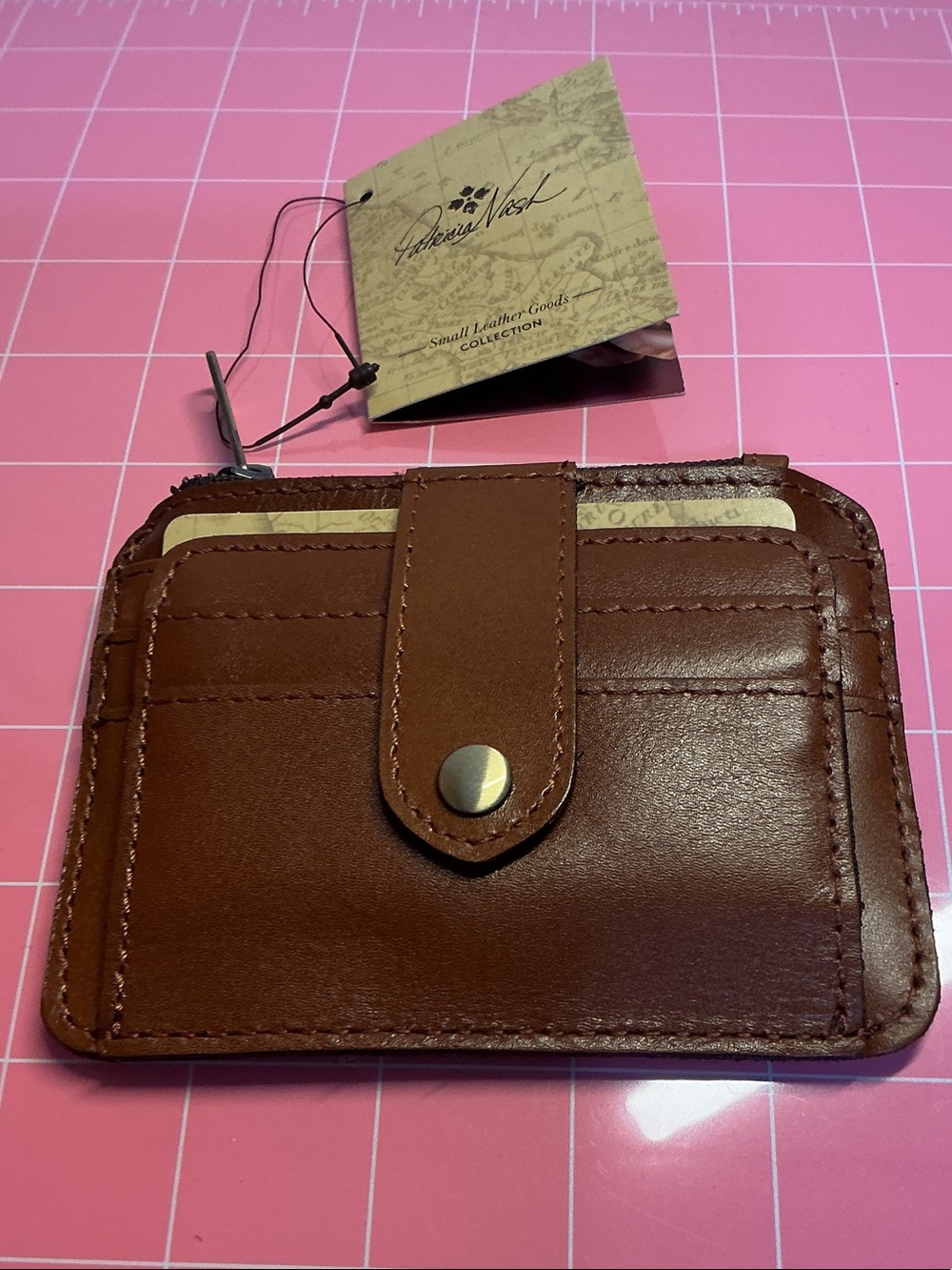 Patricia Nash tan card holder